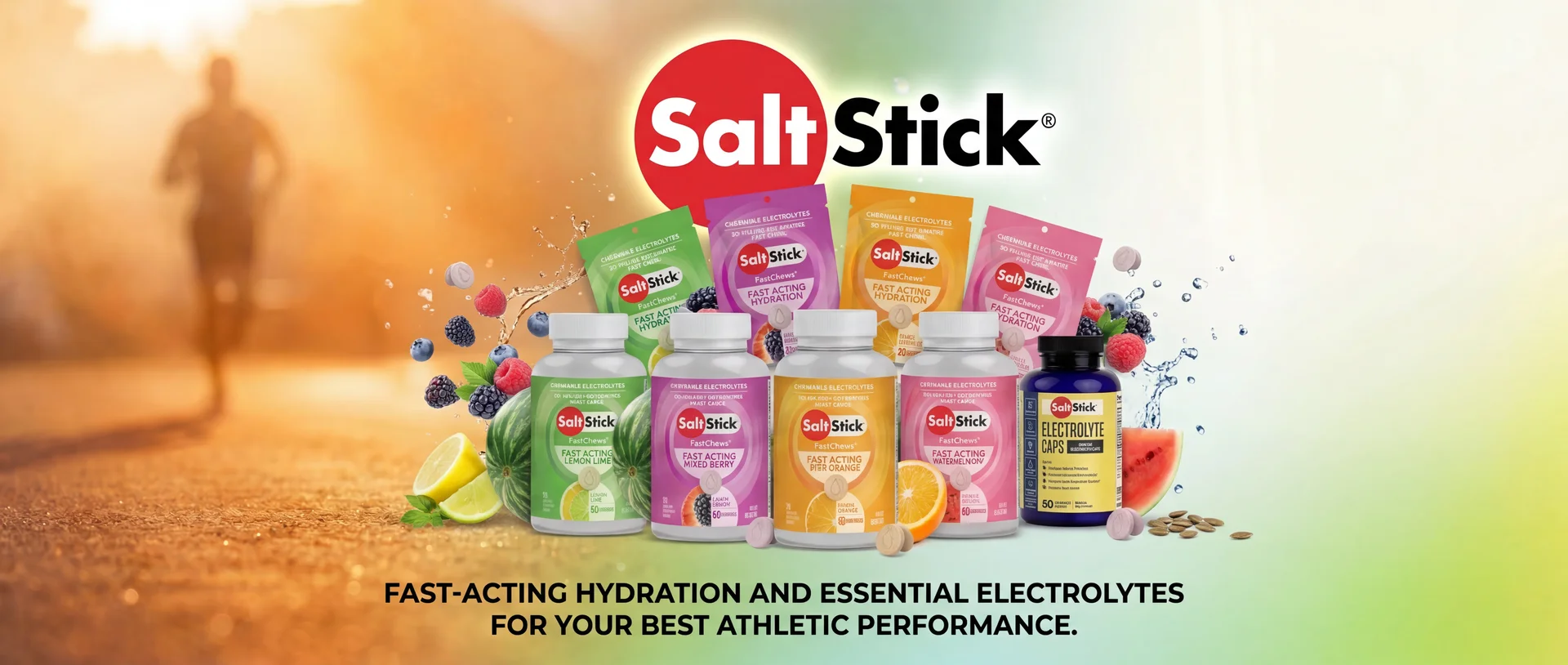 SaltStick - Fast-Acting Hydration and Essential Electrolytes for athletes