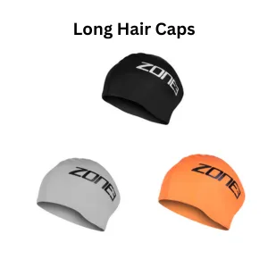 Long Hair Swim Silicone Cap